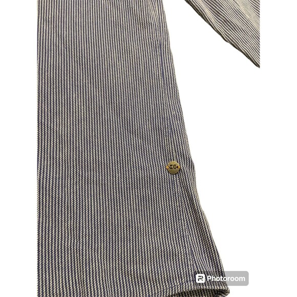 Hugo Boss Orange Mens Size M Blue  White Stripes Long Sleeve‎ - Picture 5 of 10